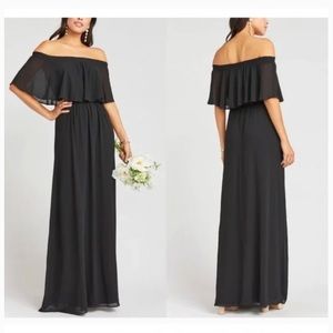 Show Me Your Mumu Hacienda Maxi Dress Black